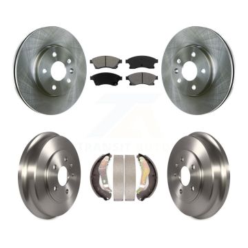 Front Rear Disc Brake Rotors Semi-Metallic Pads And Drum Kit For Chevrolet Sonic K8S-103338