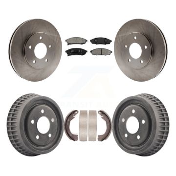 Front Rear Disc Brake Rotor Semi-Metallic Pad & Drum Kit For Chevrolet Lumina Monte Carlo K8S-103341