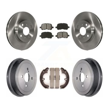 Front Rear Disc Brake Rotors Semi-Metallic Pads And Drum Kit For Toyota Corolla K8S-103362