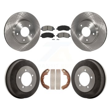 Front Rear Brake Rotor Semi-Metallic Pad Drum Kit For Chrysler Sebring Mitsubishi Eclipse K8S-103368