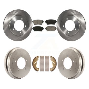 Front Rear Disc Brake Rotors Semi-Metallic Pads And Drum Kit For Suzuki XL-7 K8S-103387
