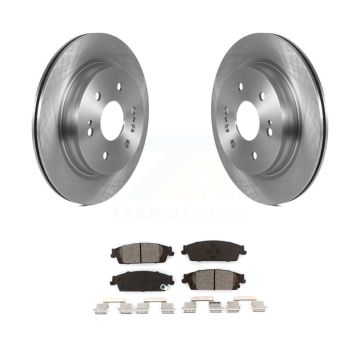 Rear Brake Rotor Semi-Metallic Pad Kit For Chevrolet Silverado 1500 LD GMC Sierra Limited K8S-103502