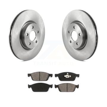 Front Disc Brake Rotors And Semi-Metallic Pads Kit For Ford Transit Connect K8S-103513