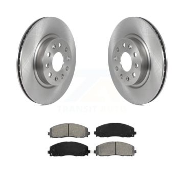 Front Disc Brake Rotors And Semi-Metallic Pads Kit For Jeep Wrangler K8S-103516