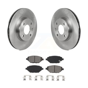 Front Disc Brake Rotors And Semi-Metallic Pads Kit For 2016-2022 Chevrolet Spark K8S-103524