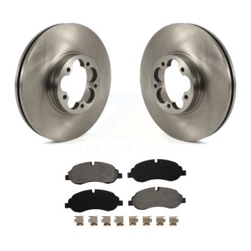Front Disc Brake Rotors And Semi-Metallic Pads Kit For Ford Transit-350 HD K8S-103525