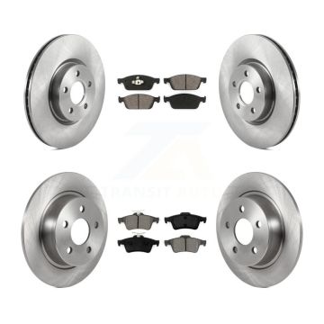 Front Rear Disc Brake Rotors And Semi-Metallic Pads Kit For Ford Transit Connect K8S-103532