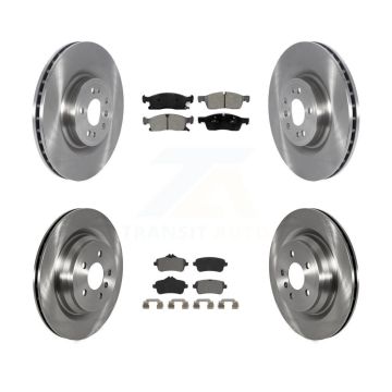 Front Rear Disc Brake Rotors And Semi-Metallic Pads Kit For Mercedes-Benz GLE400 K8S-103534