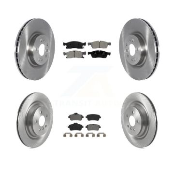 Front Rear Disc Brake Rotors & Semi-Metallic Pad Kit For Mercedes-Benz GL350 GLS450 GL450 K8S-103535
