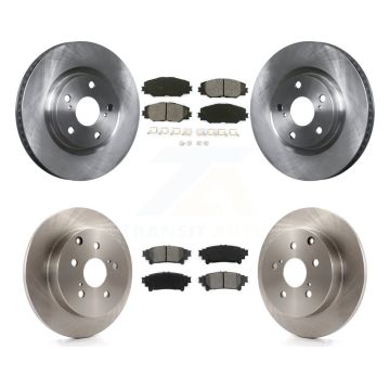 Front Rear Disc Brake Rotors And Semi-Metallic Pads Kit For 2016-2020 Toyota Mirai K8S-103546