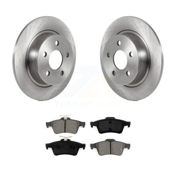 Rear Disc Brake Rotors And Semi-Metallic Pads Kit For Ford Transit Connect K8S-103563