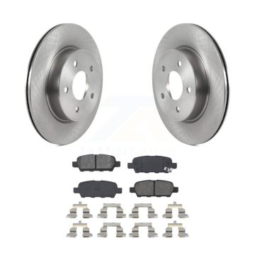 Rear Disc Brake Rotors And Semi-Metallic Pads Kit For Nissan Qashqai Rogue Sport LEAF K8S-103564