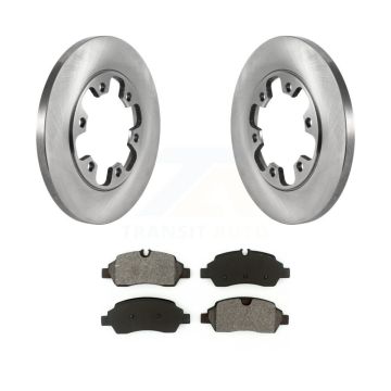 Rear Brake Rotors & Semi-Metallic Pad Kit For 15-19 Ford Transit-350 HD With 6 Lug Wheels K8S-103565