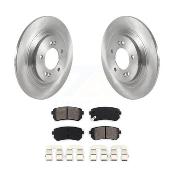 Rear Brake Rotor And Semi-Metallic Pad Kit For 2017 Kia Cadenza With Manual Parking K8S-103570