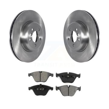 Front Disc Brake Rotors And Semi-Metallic Pads Kit For 2012 BMW 335i Convertible/Coupe K8S-103591