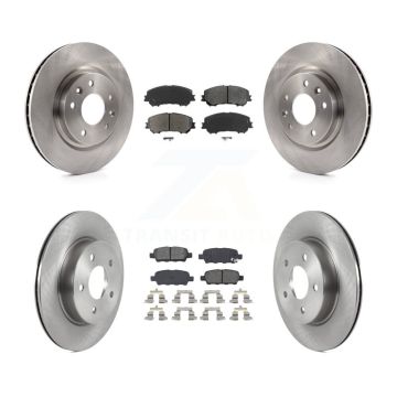 Front Rear Disc Brake Rotors And Semi-Metallic Pads Kit For Nissan Qashqai Rogue Sport K8S-103610