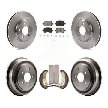 Front Rear Disc Brake Rotors Semi-Metallic Pads And Drum Kit For Chevrolet Malibu K8S-103620
