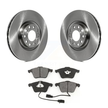 Front Disc Brake Rotors And Semi-Metallic Pads Kit For Audi A6 Quattro K8S-103629