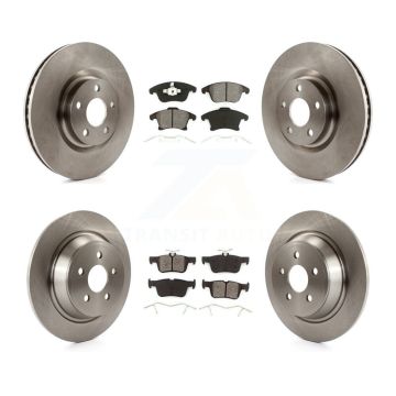 Front Rear Brake Rotor Semi-Metallic Pad Kit For Ford Police Responder Hybrid SSV Plug-In K8S-103630