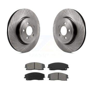 Front Brake Rotor Semi-Metallic Pad Kit For Dodge Charger With 345mm Diameter K8S-103631