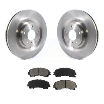 Front Disc Brake Rotors And Semi-Metallic Pads Kit For INFINITI QX50 QX55 K8S-103634