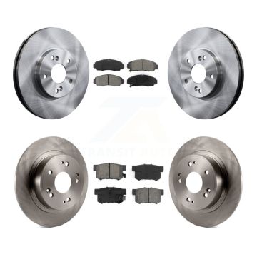 Front Rear Disc Brake Rotors And Semi-Metallic Pads Kit For Honda Accord K8S-103641