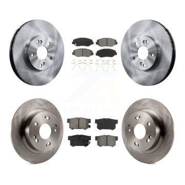 Front Rear Disc Brake Rotors And Semi-Metallic Pads Kit For Honda Accord K8S-103642