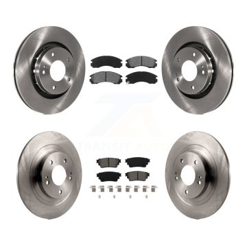 Front Rear Disc Brake Rotors And Semi-Metallic Pads Kit For Mitsubishi Outlander PHEV K8S-103653