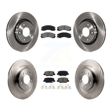 Front Rear Disc Brake Rotors And Semi-Metallic Pads Kit For Mitsubishi Outlander PHEV K8S-103654