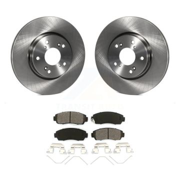 Front Disc Brake Rotors And Semi-Metallic Pads Kit For Honda CR-V K8S-103655