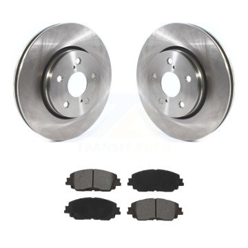 Front Brake Rotor Semi-Metallic Pad Kit For 19 Toyota C-HR Vehicles Manufactured In Japan K8S-103656
