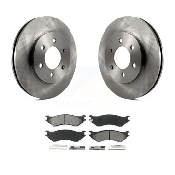 Front Disc Brake Rotor And Semi-Metallic Pad Kit For 2002 Lincoln Navigator From 03 19 02 K8S-103662