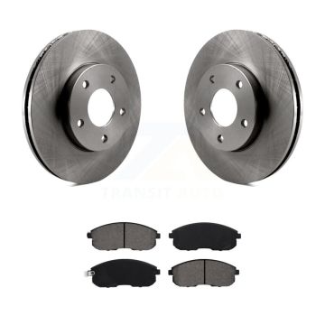 Front Disc Brake Rotors And Semi-Metallic Pads Kit For 1999 Nissan Maxima From 04 K8S-103663
