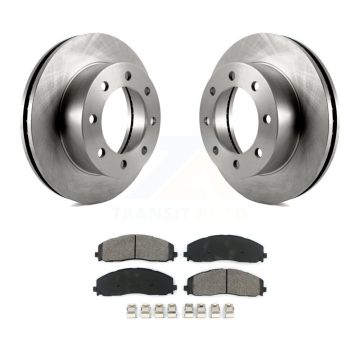 Front Disc Brake Rotors And Semi-Metallic Pads Kit For 2013 Ford F-250 Super Duty 4WD K8S-103668