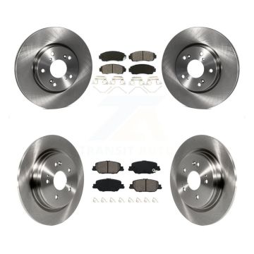 Front Rear Disc Brake Rotors And Semi-Metallic Pads Kit For Honda CR-V K8S-103671