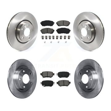 Front Rear Disc Brake Rotors And Semi-Metallic Pads Kit For 2021 Mazda 6 Turbocharged K8S-103674