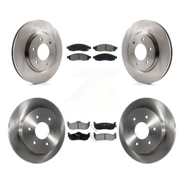 Front Rear Disc Brake Rotors And Semi-Metallic Pads Kit For 2007 Nissan TITAN From 04 07 K8S-103680