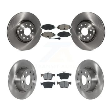 Front Rear Disc Brake Rotors And Semi-Metallic Pads Kit For 2022-2023 Volkswagen Taos FWD K8S-103682