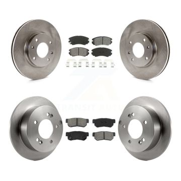 Front Rear Disc Brake Rotors And Semi-Metallic Pads Kit For 2005 Kia Magentis From 10 05 K8S-103688