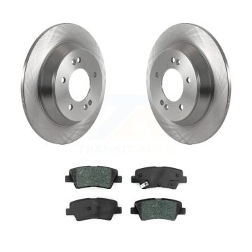 Rear Disc Brake Rotors And Semi-Metallic Pads Kit For 2020-2022 Kia Soul 1.6L K8S-103692