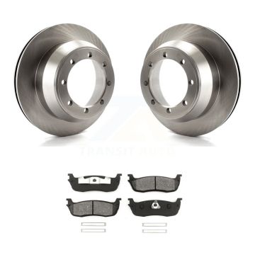 Rear Brake Rotor And Semi-Metallic Pad Kit For 2001-2003 Ford F-150 RWD With 8 Lug Wheels K8S-103693