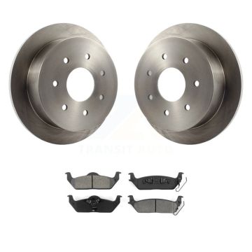 Rear Disc Brake Rotors And Semi-Metallic Pads Kit For Ford F-150 K8S-103694