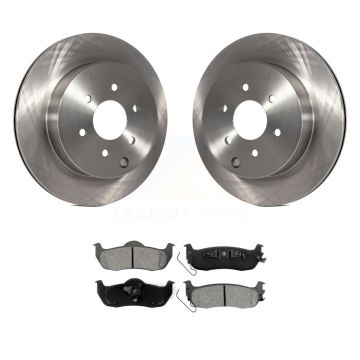 Rear Disc Brake Rotors And Semi-Metallic Pads Kit For 2004 Nissan Pathfinder From 08 04 K8S-103696