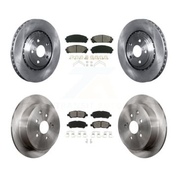 Front Rear Disc Brake Rotors And Semi-Metallic Pads Kit For Toyota Highlander K8S-103748