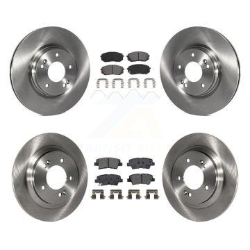 Front Rear Disc Brake Rotors And Semi-Metallic Pads Kit For Hyundai Elantra GT K8S-103749