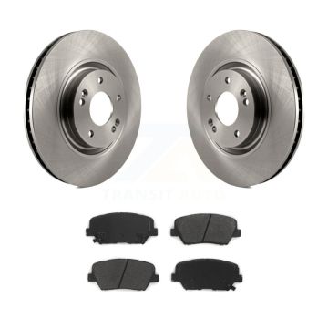Front Disc Brake Rotors And Semi-Metallic Pads Kit For 2019-2022 Hyundai Nexo K8S-103767