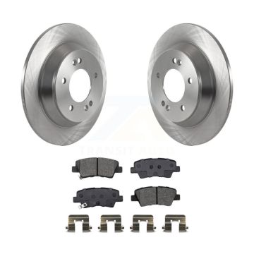 Rear Brake Rotor Semi-Metallic Pad Kit For 22-23 Hyundai Kona With Electric Parking K8S-103768
