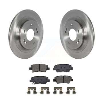 Rear Brake Rotor Semi-Metallic Pad Kit For 22-23 Hyundai Kona With Electric Parking K8S-103769