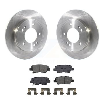 Rear Disc Brake Rotors And Semi-Metallic Pads Kit For Kia Forte Hyundai Veloster K8S-103770