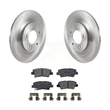Rear Disc Brake Rotors & Semi-Metallic Pad Kit For Hyundai Kona Electric Kia Soul EV Niro K8S-103771